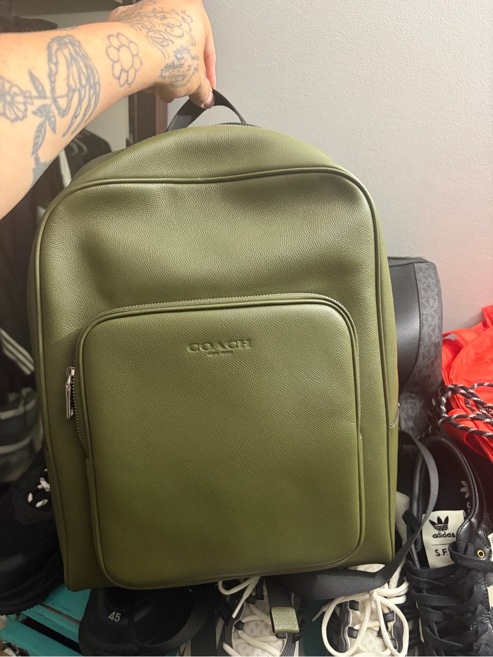 Leather Coach backpack brand new